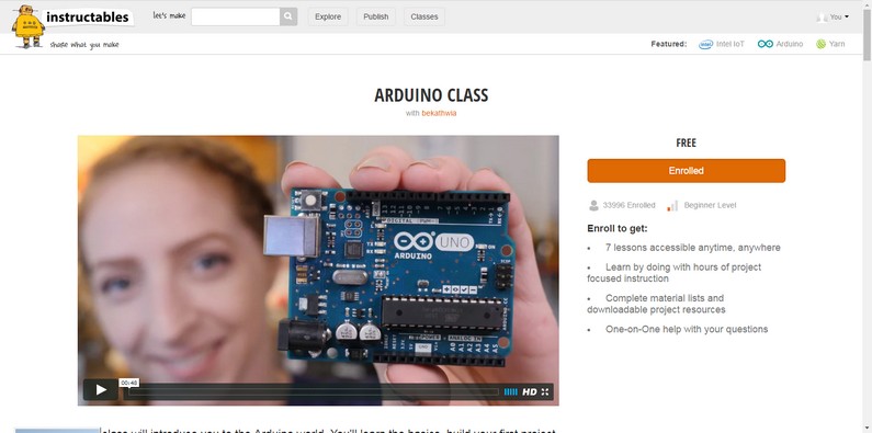 tutorial Arduino Class a través de Instructables 1
